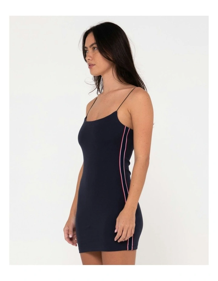 Racer Mini Dress in Blue image 3