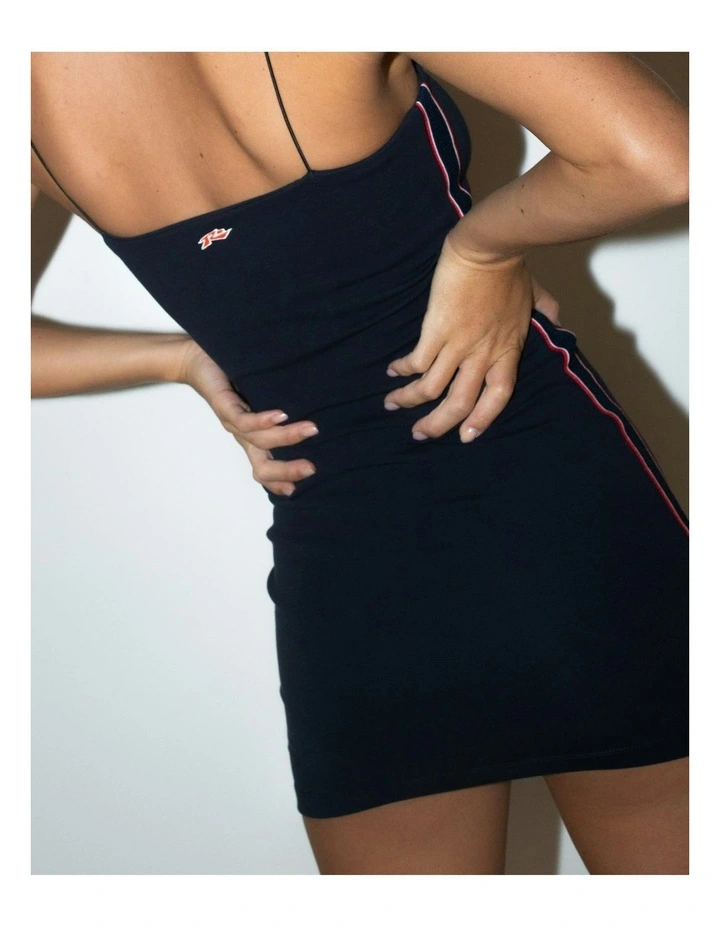 Racer Mini Dress in Blue image 4
