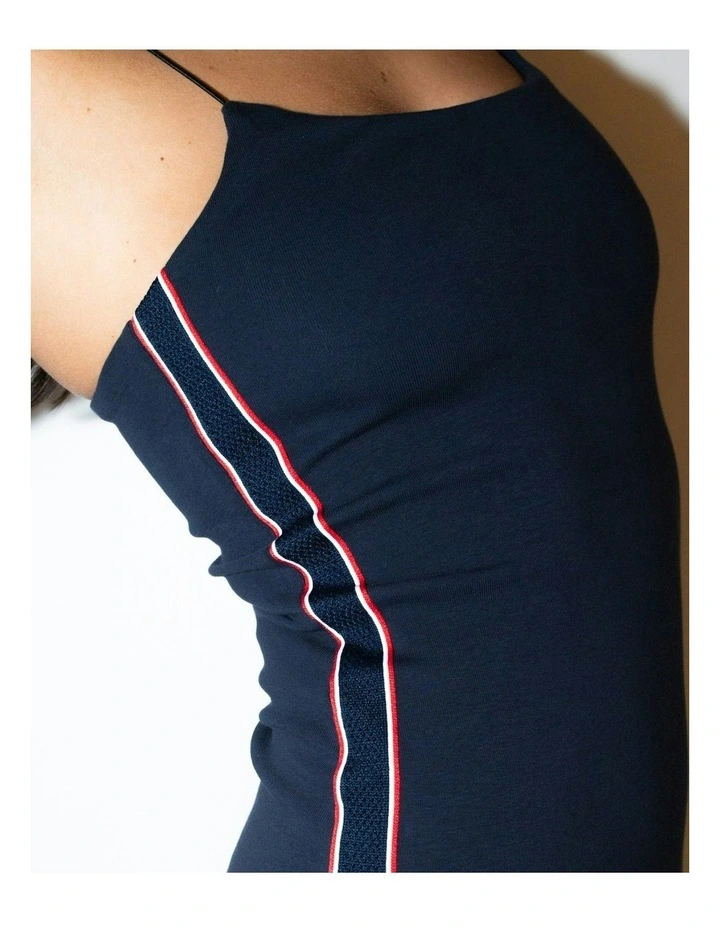 Racer Mini Dress in Blue image 6