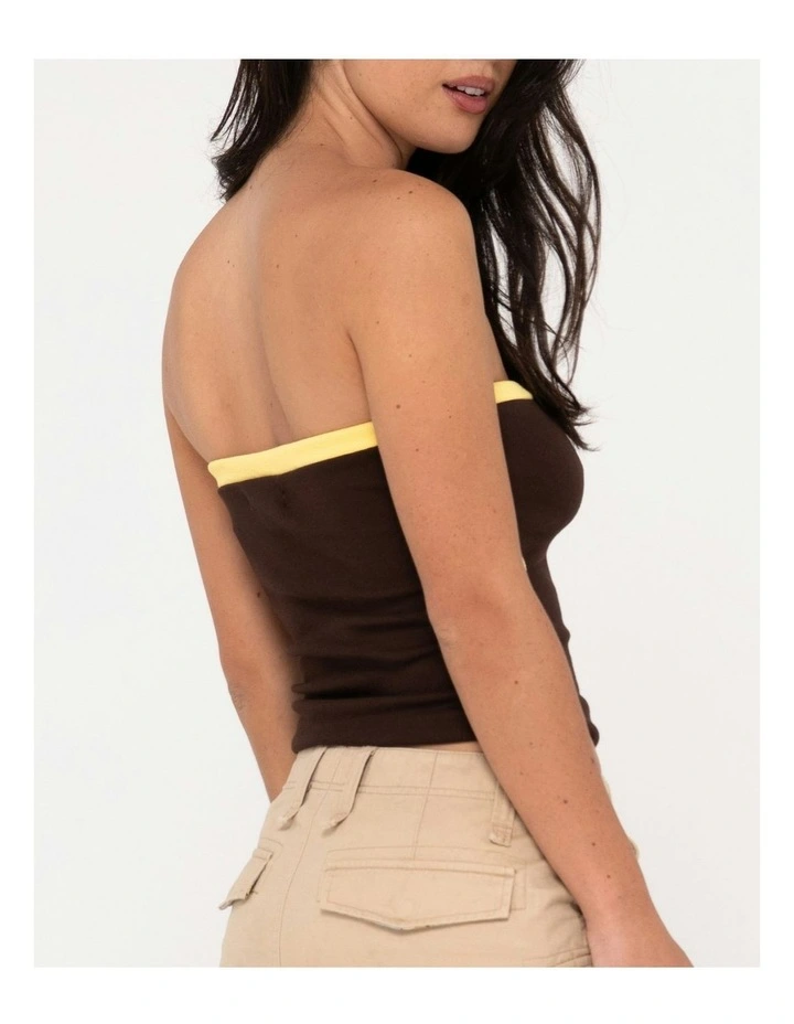 Otis Tube Top in Brown image 4