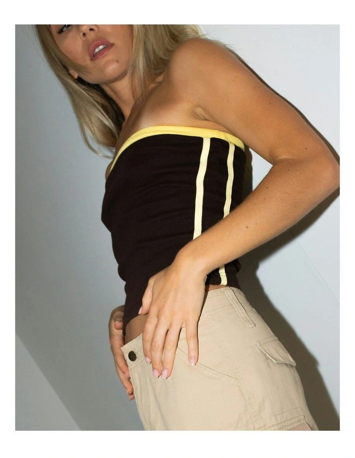 Otis Tube Top in Brown image 7