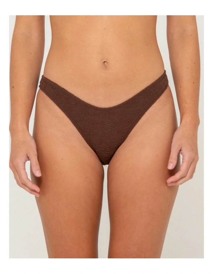 Sandalwood Midi Bikini Pant in Brown image 1