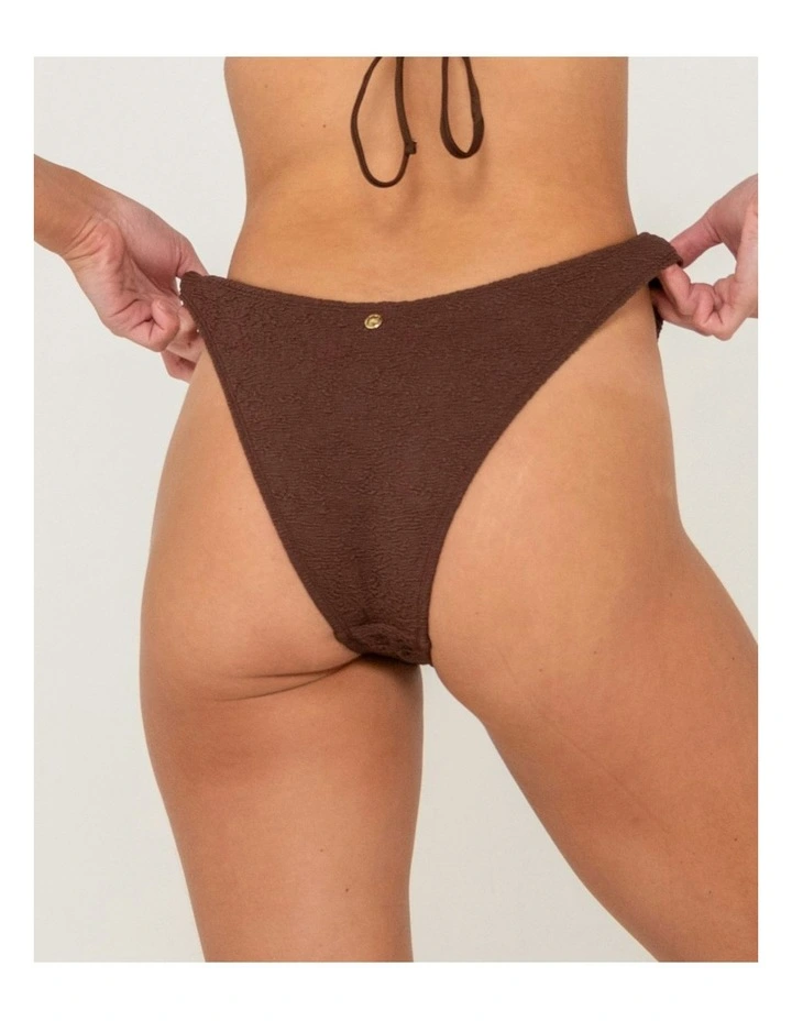 Sandalwood Midi Bikini Pant in Brown image 4