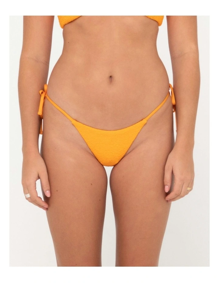 Sandalwood Midi Side Ties Bikini Pant in Orange image 1