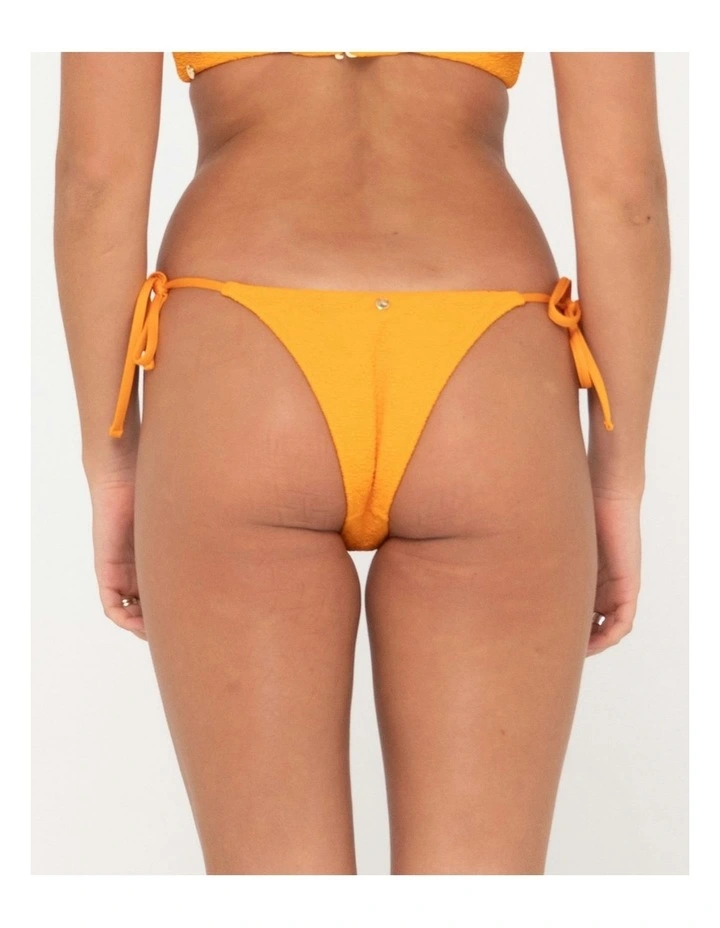 Sandalwood Midi Side Ties Bikini Pant in Orange image 2