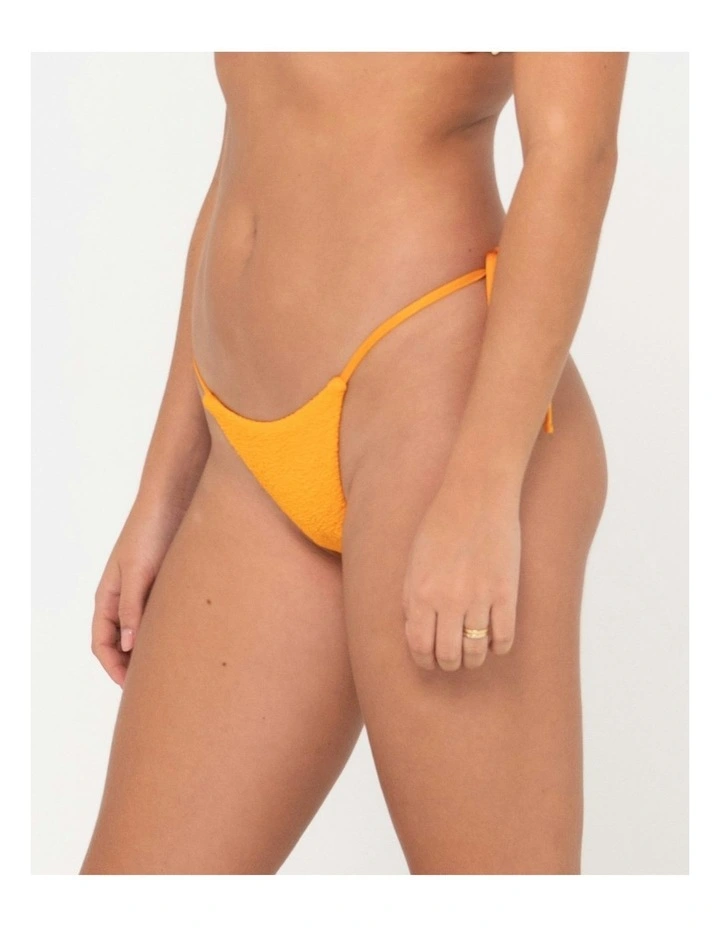 Sandalwood Midi Side Ties Bikini Pant in Orange image 3