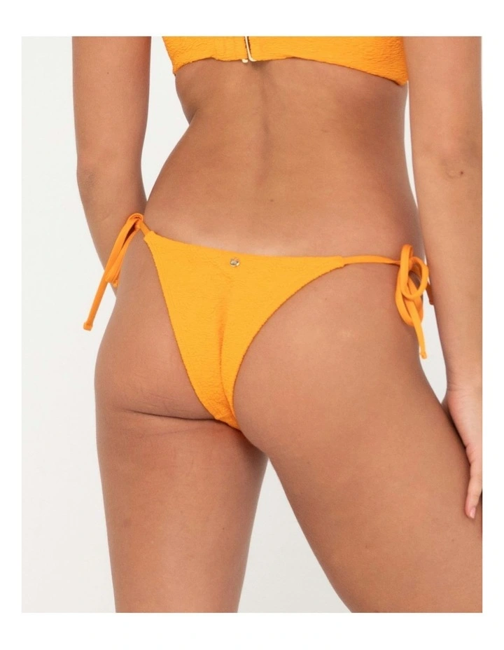 Sandalwood Midi Side Ties Bikini Pant in Orange image 4