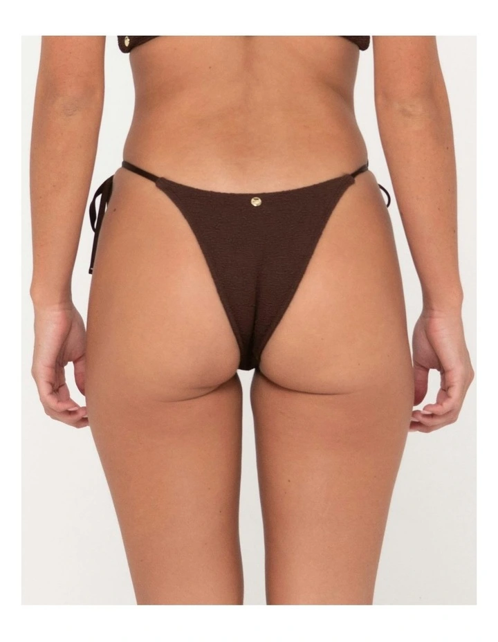 Sandalwood Midi Side Ties Bikini Pant in Brown image 2