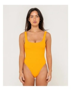 Sandalwood Retro One Piece in Orange