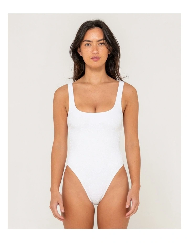 Sandalwood Retro One Piece in White image 1