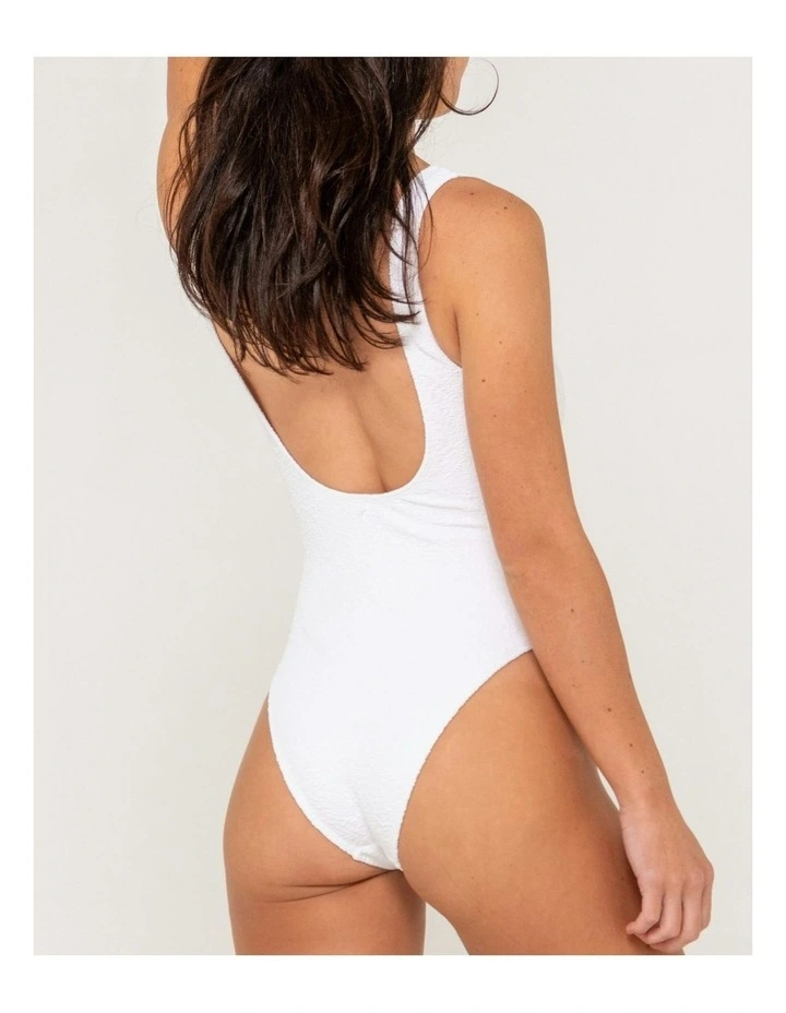 Sandalwood Retro One Piece in White image 4