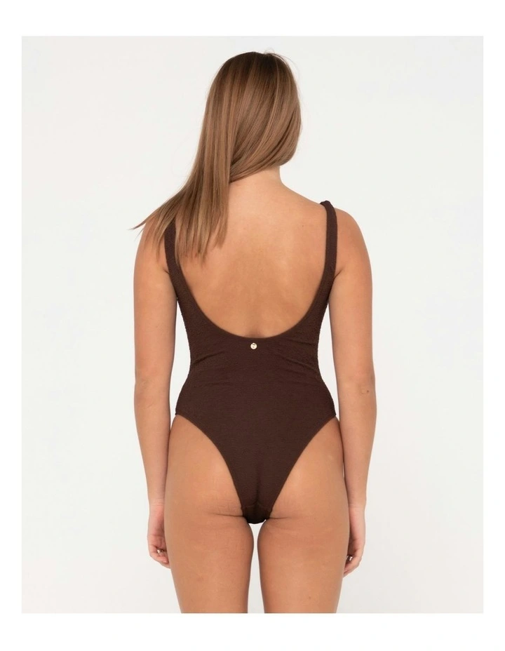 Sandalwood Retro One Piece in Brown image 2