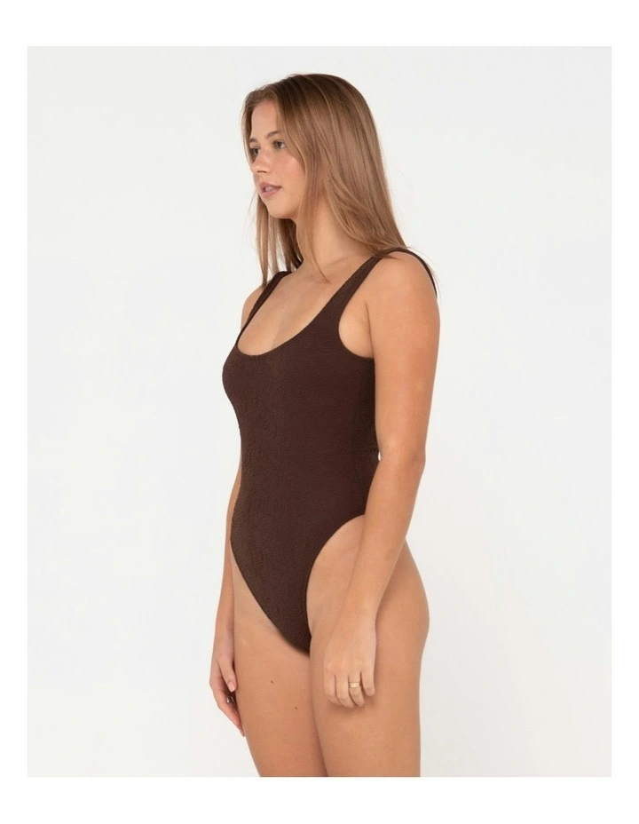 Sandalwood Retro One Piece in Brown image 3