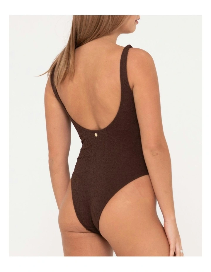 Sandalwood Retro One Piece in Brown image 4