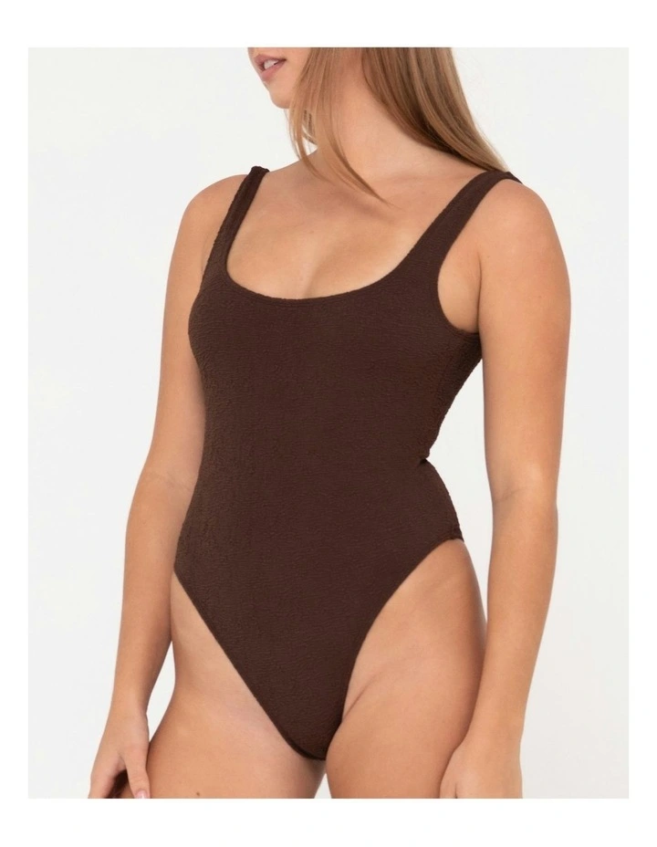 Sandalwood Retro One Piece in Brown image 5