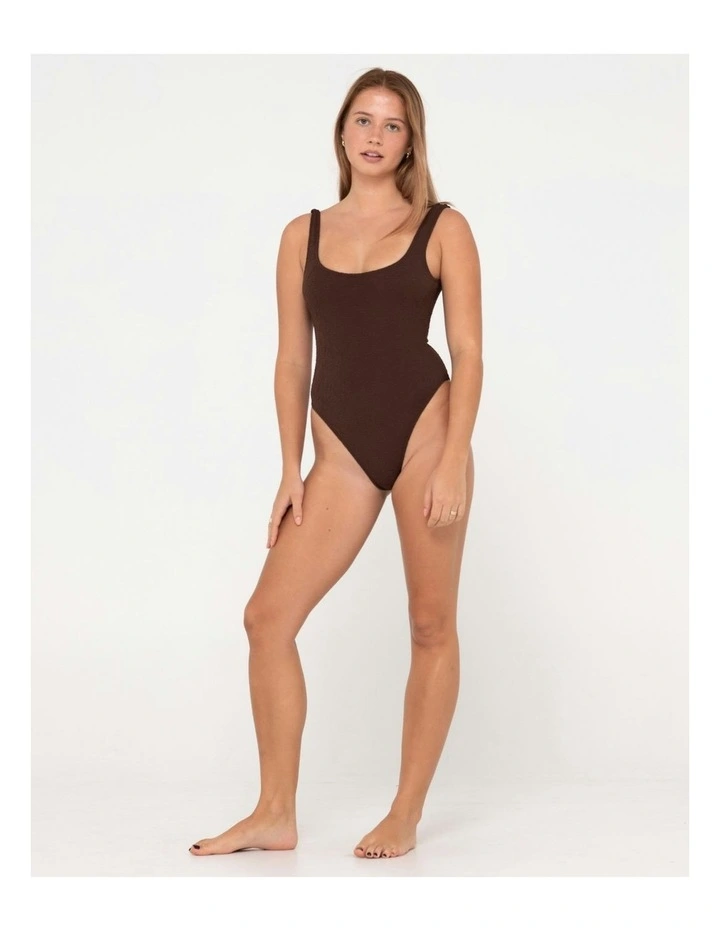 Sandalwood Retro One Piece in Brown image 6