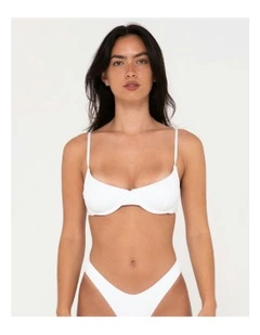 Sandalwood Balconette Bikini Top in White