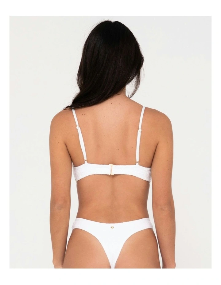 Sandalwood Balconette Bikini Top in White image 2