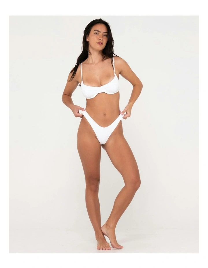 Sandalwood Balconette Bikini Top in White image 5