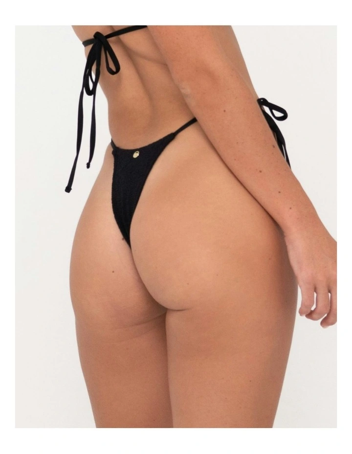 Sandalwood Brazilian Ties Bikini Pant in Black image 5