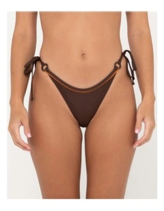 Cabana Brazilian Side Tie Bikini Pant in Brown