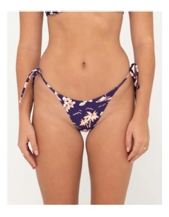 Maui Side Ties Bikini Pant in Purple