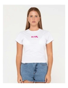 Ova Skimmer Baby Tee in White
