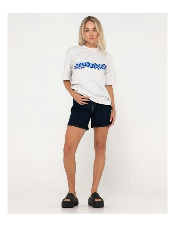Cyprus High Denim Short in Blue image 6