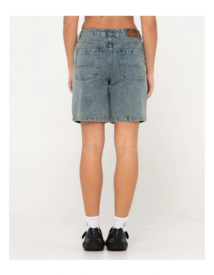 High Volume 18 Inch Denim Jort in Blue image 2