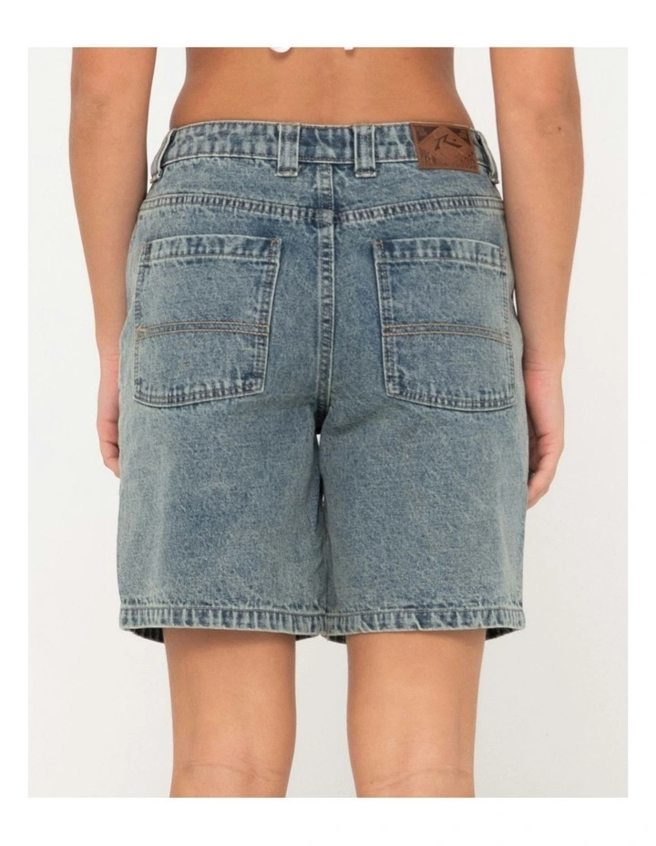 High Volume 18 Inch Denim Jort in Blue image 5