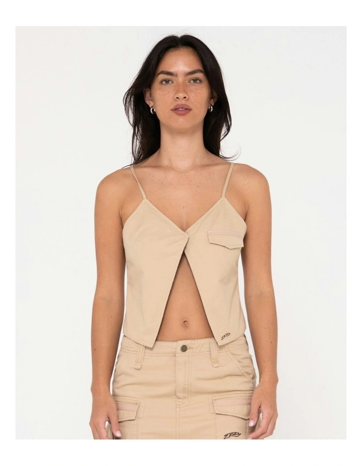 Tank Girl Reversible Cargo Cami in Natural image 1