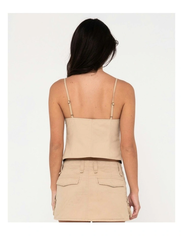 Tank Girl Reversible Cargo Cami in Natural image 2
