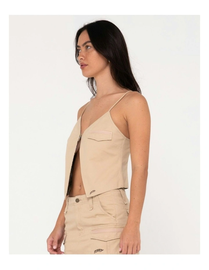 Tank Girl Reversible Cargo Cami in Natural image 3