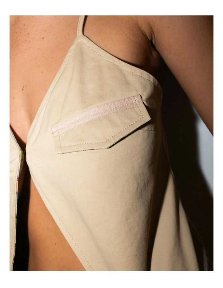 Tank Girl Reversible Cargo Cami in Natural image 4