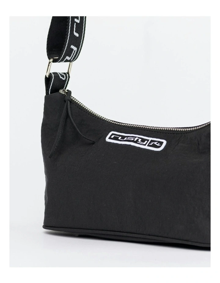 Latitude Nylon Handbag in Black image 3