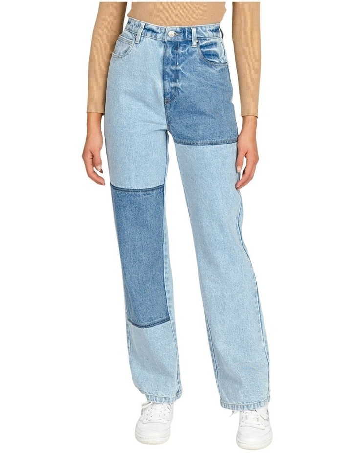 Maison High Straight Leg Jean In Blue
