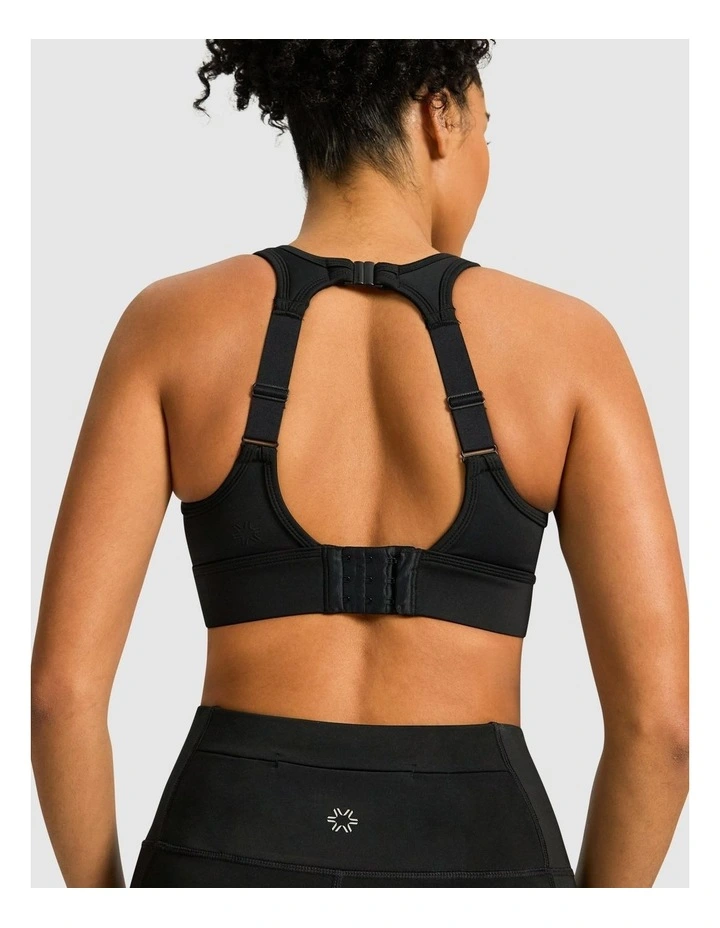 Olympia Moulded Adjustable High Impact Sports Bra in Black image 4
