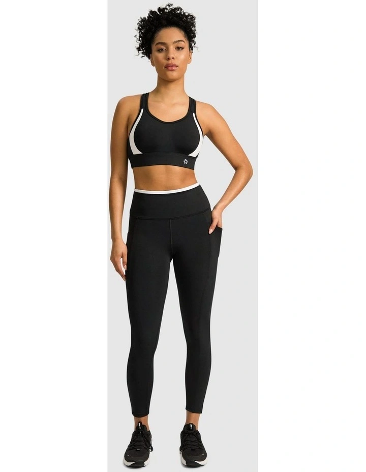 Evolve Moulded High Impact Sports Bra in Black/White image 5