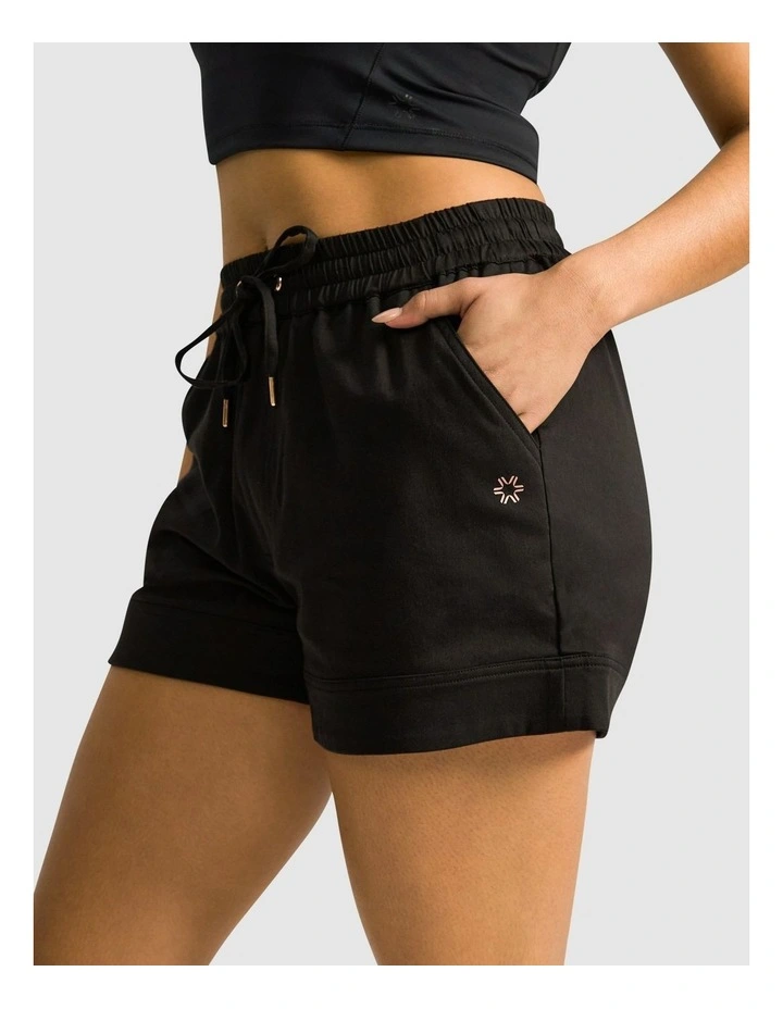Woven Pocket Shorts in Black image 4