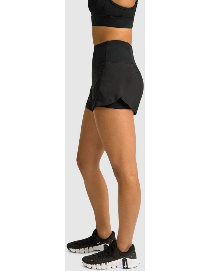 Speed Up Run Shorts in Black image 2