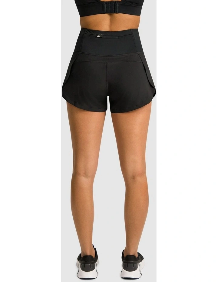 Speed Up Run Shorts in Black image 3