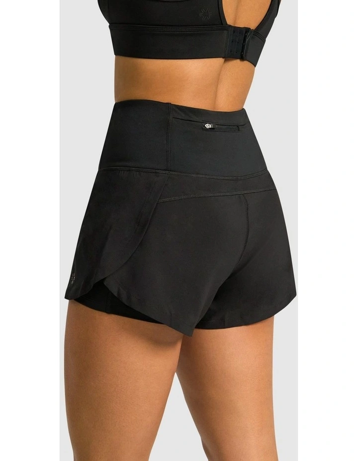 Speed Up Run Shorts in Black image 4