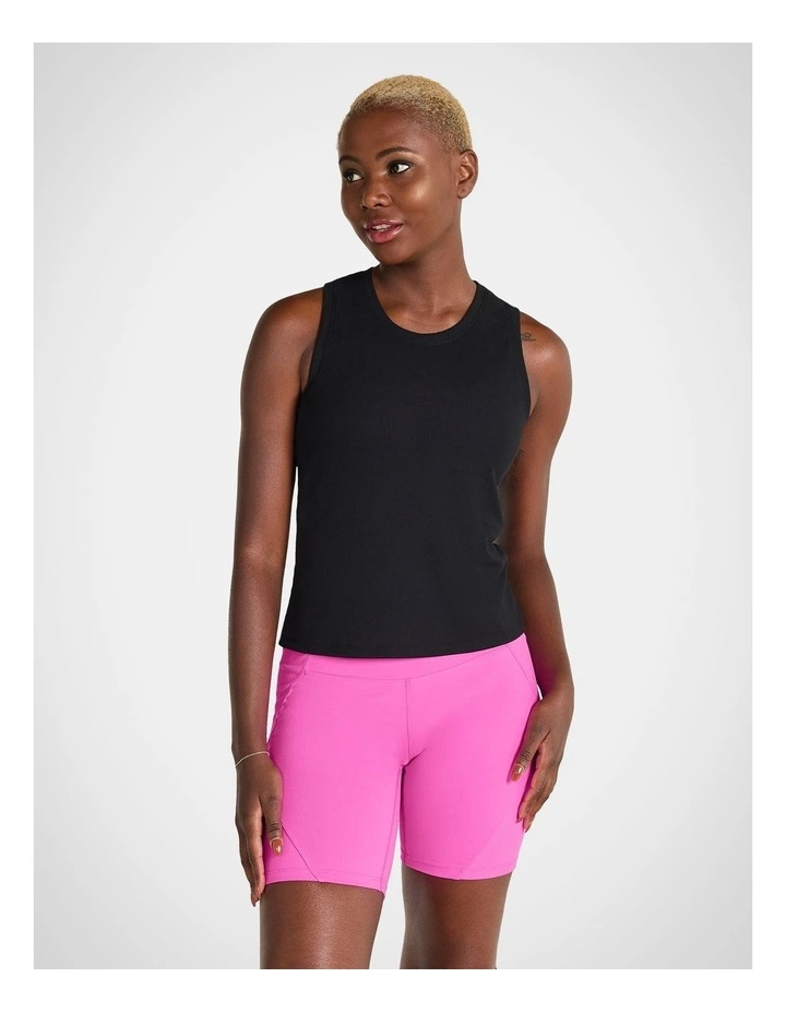 Ribbed Tank in Black image 1