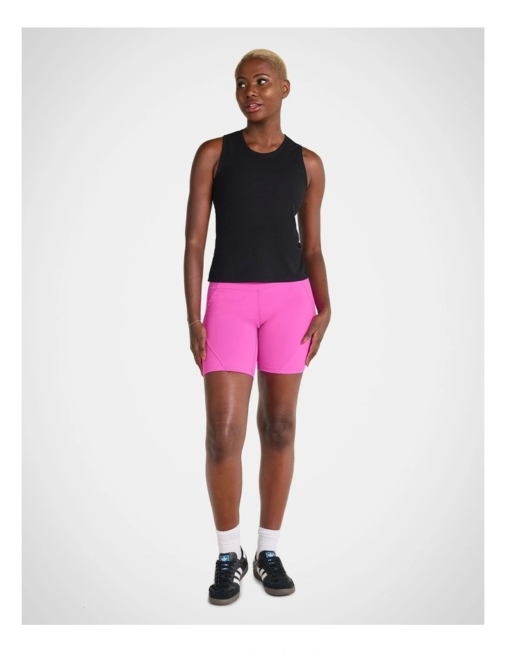 Ribbed Tank in Black image 5