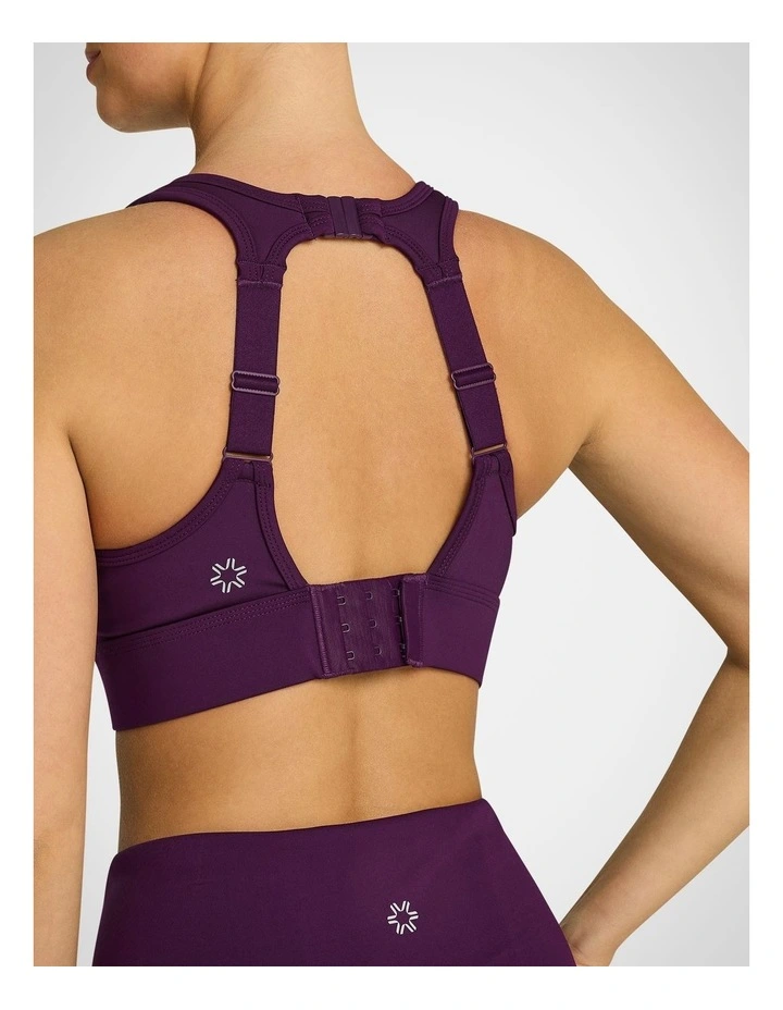 Olympia Moulded High Impact Sports Bra in Nightberry image 4