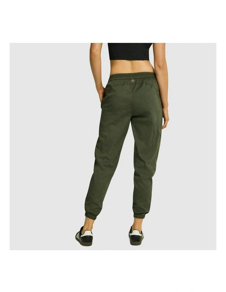 Woven Drawstring Pants in Willow image 2