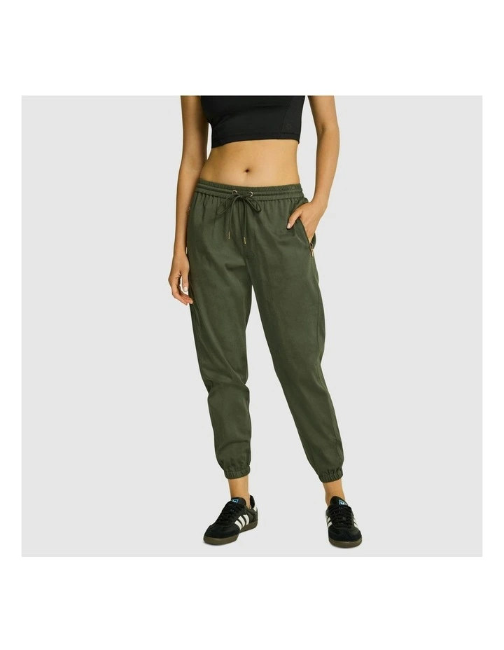 Woven Drawstring Pants in Willow image 5
