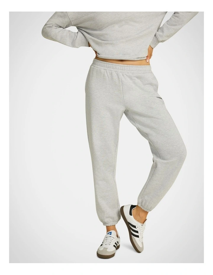 Rockwear Legacy Fleece Track Pants Light Grey Marle MYER