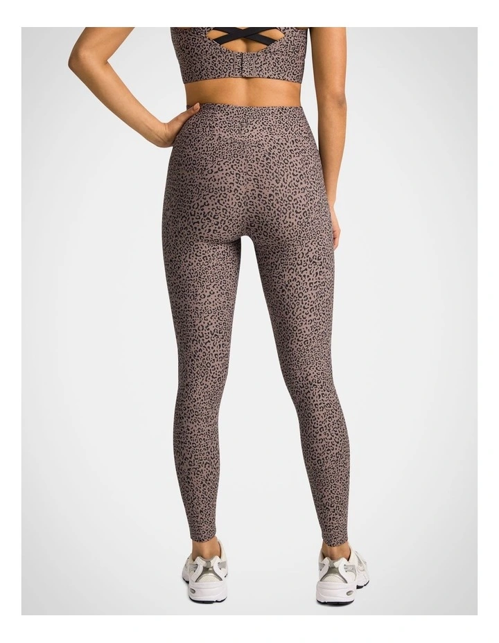Printed Full Length Tights Cougar in Natural image 2
