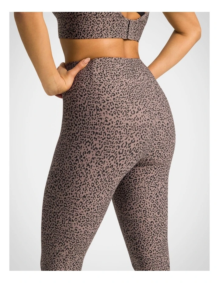 Printed Full Length Tights Cougar in Natural image 4
